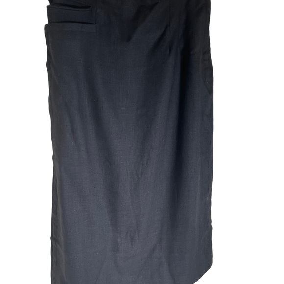 Vntg 1960s Ralph Originals Skirt Black Size 14 Pocket 30 in Length - Picture 4 of 12